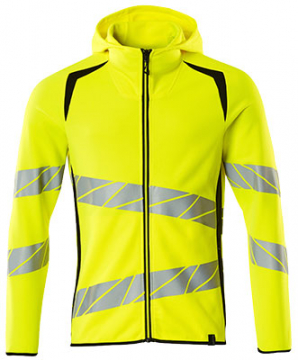 HUPPARI HI-VIS KELT/MUSTA XS